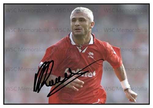12493. Fabrizio Ravanelli Signed Pictures (A4 Prints) Middlesbrough Derby Juve