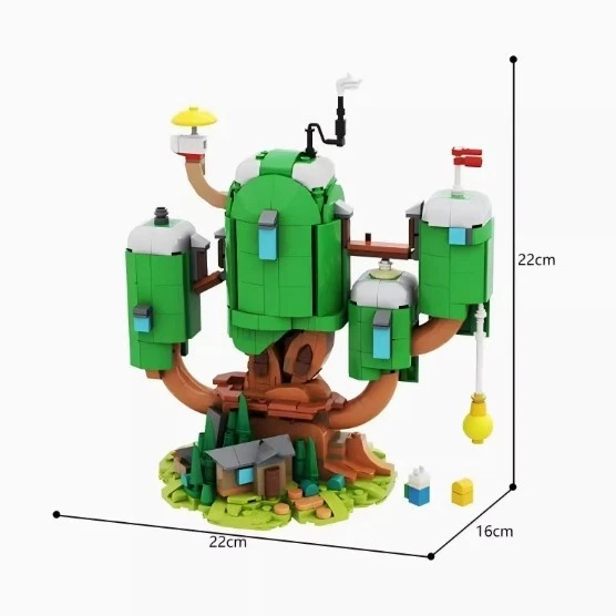 Adventure Time Finn & Jake Treehouse Model Building Block Puzzle Toy Set - Image 2 of 2