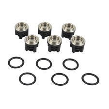 6x Pump Washer Head Repair Kit with O Rings Seal Oil Valves Professional