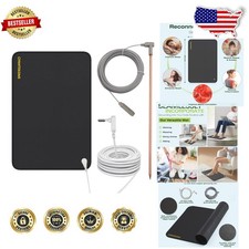 Pure Copper Grounding Rod Kit 40ft Cord 24x16 Mat Portable Earthing