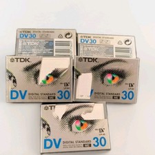 5x TDK DVM-30 MINI DV DIGITAL CAMCORDER TAPE 30/45 CASSETTE DVM-30MEEA NEU & OVP