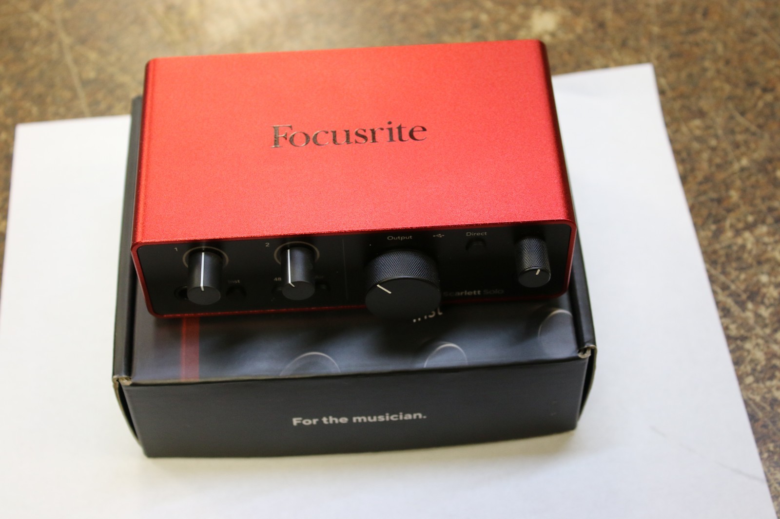 Focusrite Scarlett Solo 4th Gen USB Audio Music Recording Interface