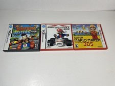 Mario Kart DS y New Super Mario Bros Mario Maker estuches y manuales solo sin juegos