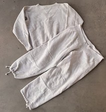 Vintage Sweat Suit 44 23x23.5 Double V Sweatshirt Medium Pants US NAVY 40s WW2