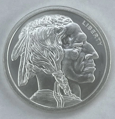 1 oz. Golden State Mint Silver Round Buffalo Design .999 Fine