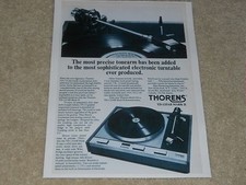Thorens TD-125AB Mark II 1974 Ad, 1 page, Article, Beautiful!