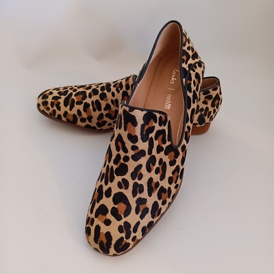 Clarks Women's Pure Viola Haircalf Slip-On Leopard Print Loafers