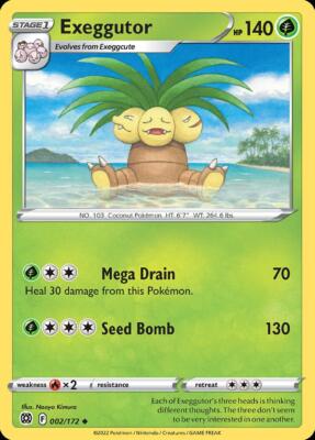 Pokemon Exeggutor (2/186) Brilliant Stars NM | eBay