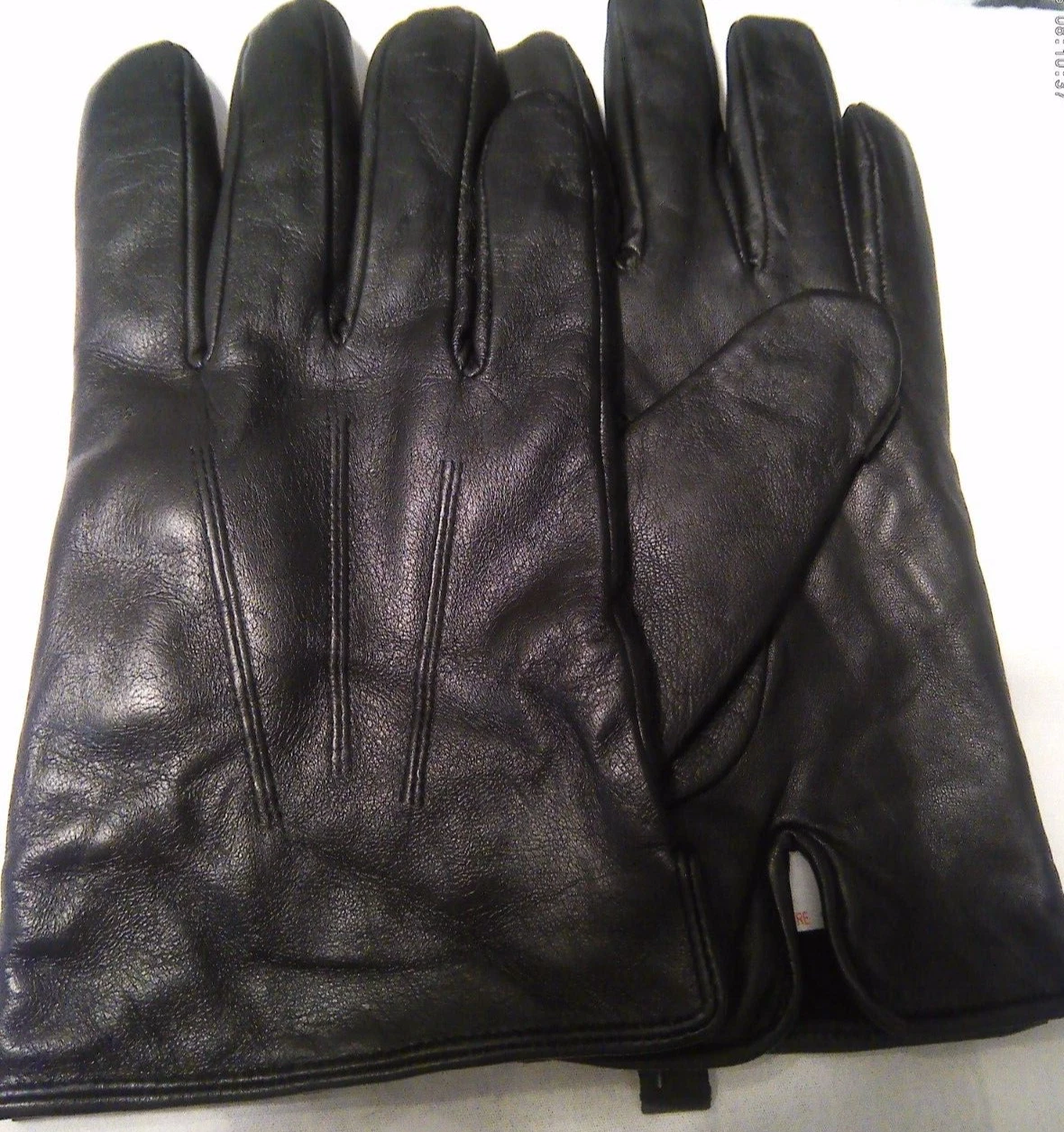 Next Men's Leather Gloves - Black - New!
