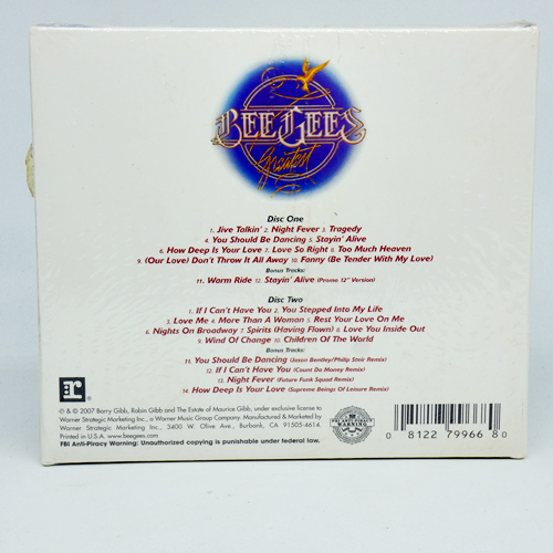Greatest von Bee Gees (CD, Sep-2007, 2 Discs, Rhino (Etikett)) - NEU - VERSIEGELT - Bild 2 von 2