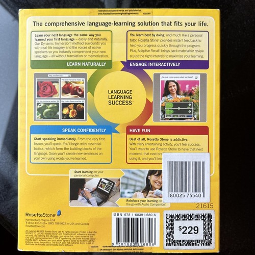 Rosetta Stone Italian Level 1 Version 3 WIN/MAC CD-ROM Personal Edition NEW - Picture 3 of 11
