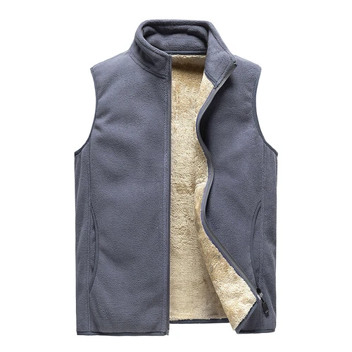 Herren Polar Fleece Weste Bodywarmer ärmellose Jacke Sherpa gefüttert Gilet Weste - Bild 10 von 13