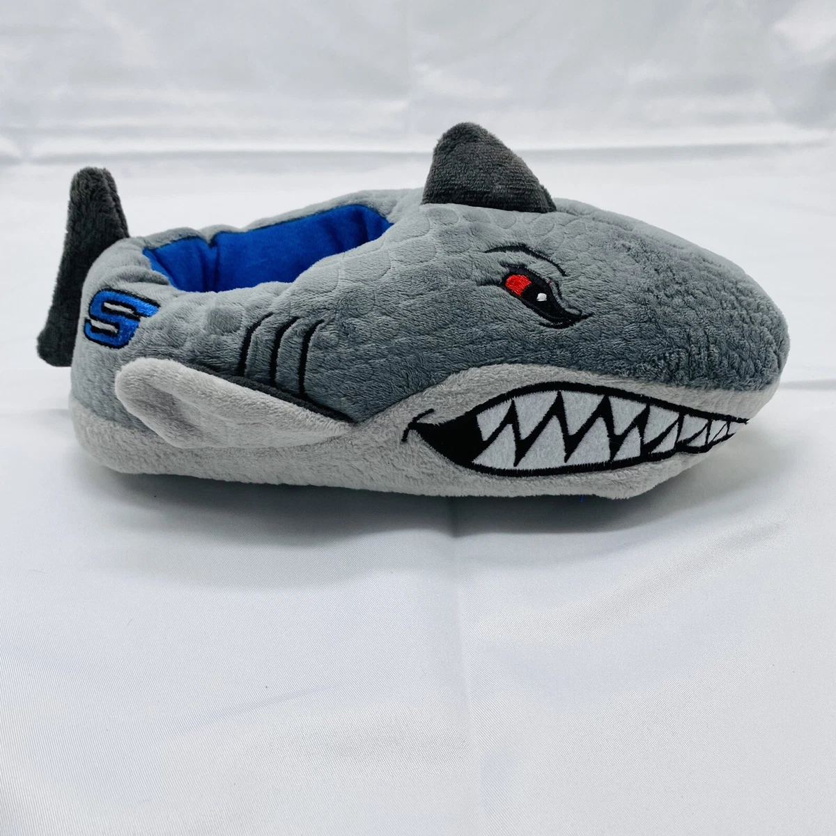 Skechers Unisex Kids Sport Gray Shark Indoor Slipper 407001L Size 13-1 | eBay