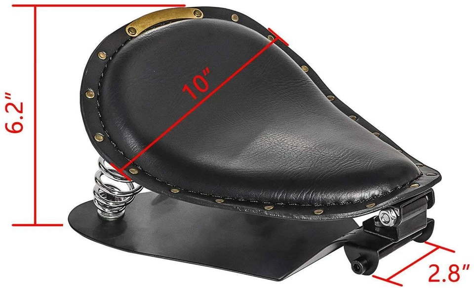 For Harley Davidson Sportster Iron 883 Motorcycle Bobber Solo Seat Spring Base M - Image 4 of 4