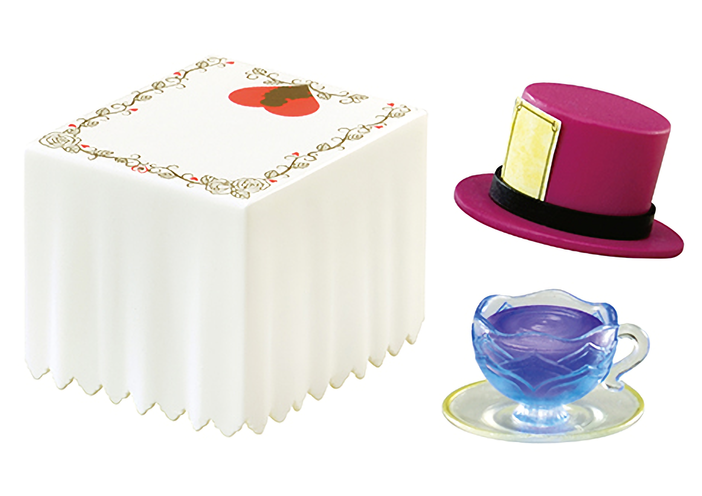 *UK Dispatch* Re-ment Wonder Tea Party Miniature Furnitur Figures - Set 5