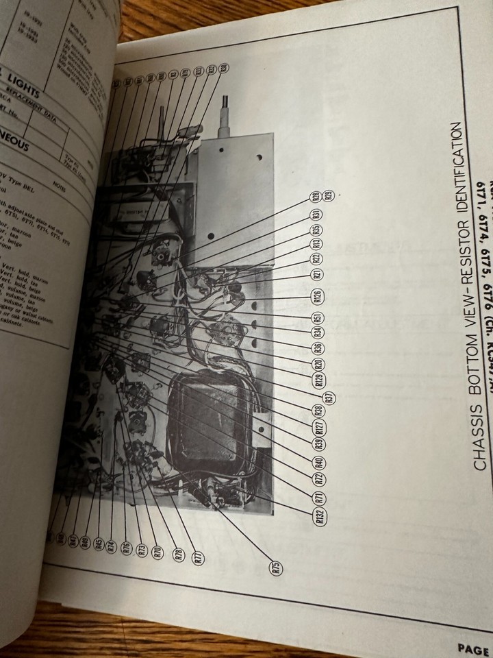 RCA Victor TV Repair & Parts Manual Howard Sams Photofact 6T54 6T64