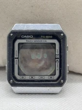 Casio TC-500 Case Vintage In Good Condition Rare Japanese Made 34mm