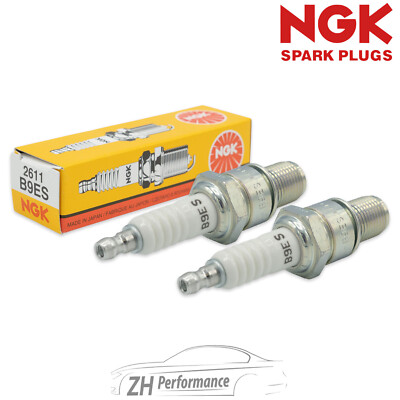 2x NGK 2611 B9ES Zündkerze für PORSCHE 911 2.7 S 3.0 S SC Fiat 850 Spider BMW