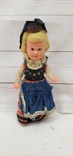 Vintage Edi Germany 16 Celluloid Girl Doll B1