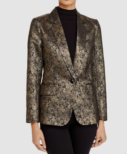 gold blazer jacket womens