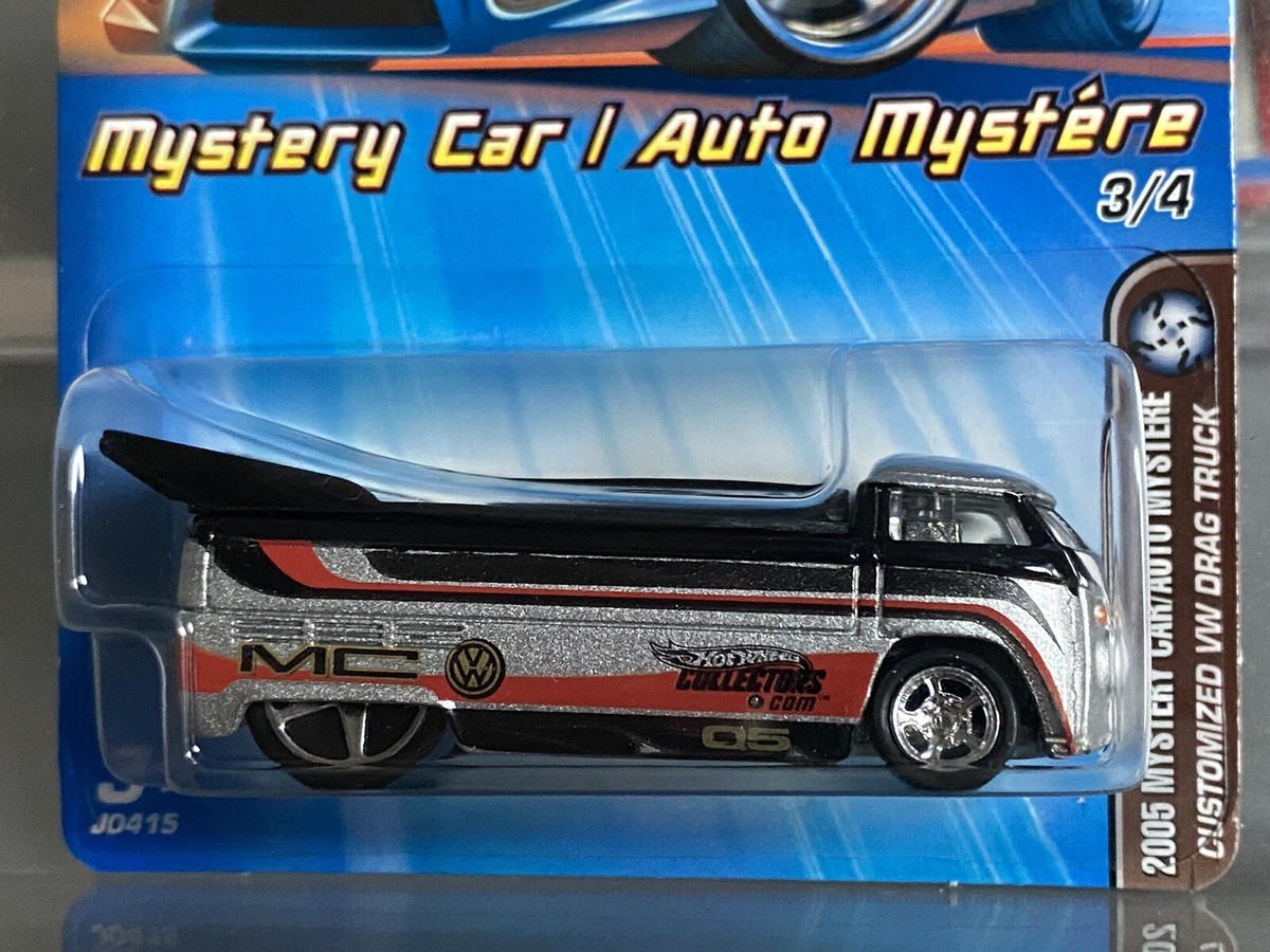 ミニカー Hot Wheels Mystery Car 2005 DRAG TRUCK Hot Wheels 2005 Mystery Car Customized VW Drag Truck Black