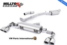 For Audi S1 2.0 TFSI Quattro Milltek Sport Res Cat Back Exhaust Oval Polished...
