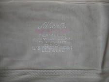 1 Pair of Albert's Brand "Velvetized" vintage 15 Denier Seamless Flat Knit