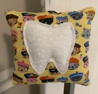 Tooth Fairy Pillow - Kitty Cat Design - Handmade In USA