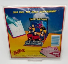 Vintage Pop Shots Pop Up The Next Generation Star Trek 3D Birthday Card PS-264