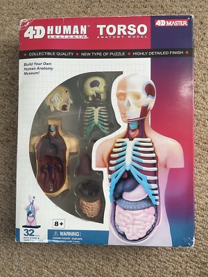 4D Vision Menschliche Anatomie Torso Modell gebraucht aber guter Zustand KOMPLETT 