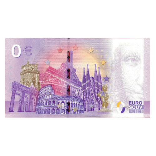 Euro Zero Banknote Jerusalem · Dome of The Rock Palestine €0 2022 UNC - Picture 2 of 2