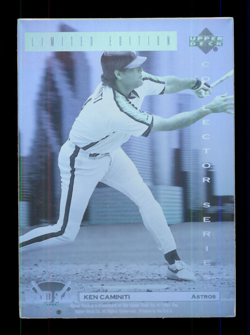 1992 UPPER DECK DENNY'S GRAND SLAM LIMITED EDITION HOLOGRAM KEN CAMINITI