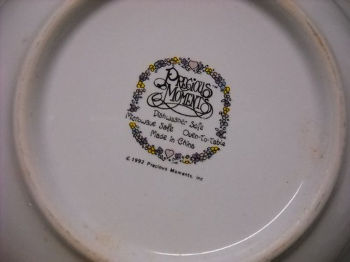 Precious Moments Make a Joyful Noise Soup Salad Cereal Bowls Oven Safe Set of 4 - Picture 7 of 13