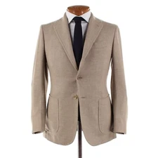 Stile Latino NWT Wool / Cashmere Sport Coat Size 46R (36R US) In Beige Melange