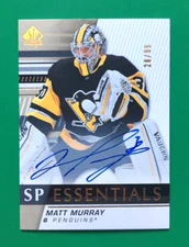 MATT MURRAY (PENGUINS) 19-20 SPA SP ESSENTIALS ON CARD AUTOGRAPH SPE-MM  /99