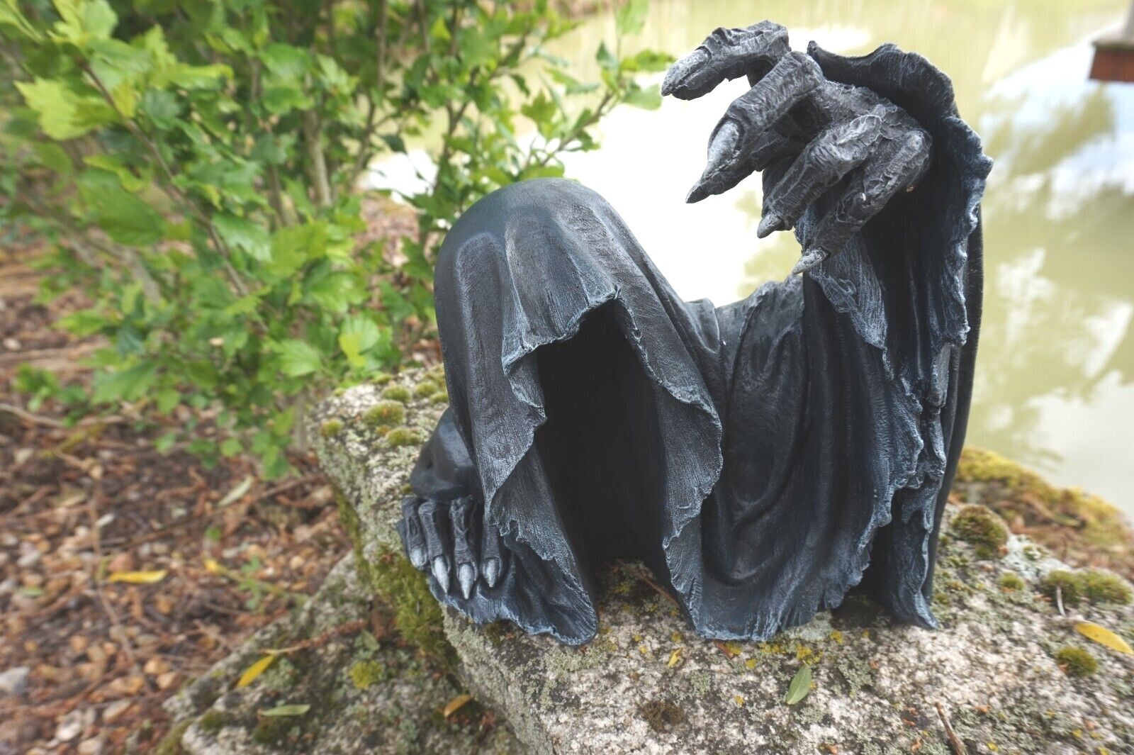 Figurine de la Mort Grim Reaper 26 cm | Statuette Crâne Symbole de l'Éternité