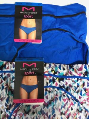 Maidenform Sport Women's Panties Size 8 or 9 Bikinis Lot of 2 MSRP