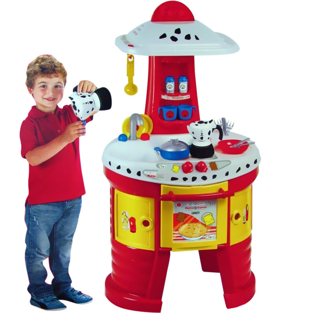 Cucina Per Bambini Bialetti Mukka Express Con Moka Bialetti 18 Accessori E  Forno