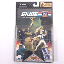 2007 G.I. Joe 25th Anniversary SNAKE EYES & STORM SHADOW Comic 2 Pack MOC SEALED