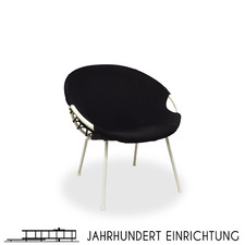 Balloon Chair Lusch & Co | 60er Space Age Vintage Sessel Wildleder Schwarz | RAR