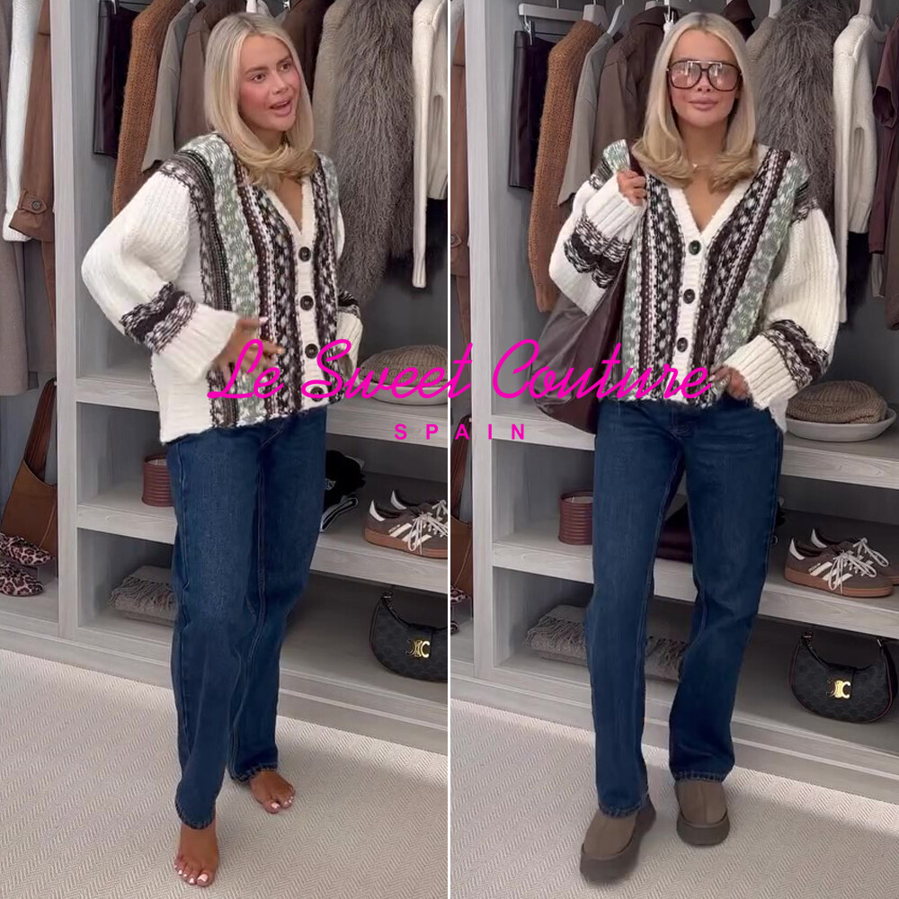ZARA WOMAN NWT FW24 MULTICOLORED OVERSIZED JACQUARD CARDIGAN ZARA WOMAN NWT FW24 MULTICOLORED OVERSIZED JACQUARD CARDIGAN