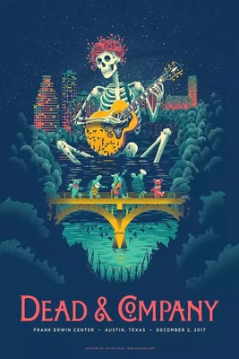 Dead & Company in Austin, Texas 2017 at Frank Erwin Center Poster Home Decor