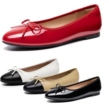 Women Slip On Ballerina Ballet Flats Round Toe Casual Office Work Flat Shoes