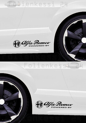 2 Aufkleber 300 mm Tuning Brera Giulietta 147 Spider Farbwahl AL006