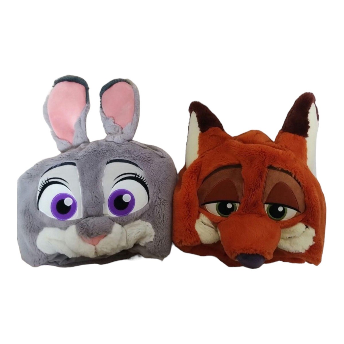 2sets Tokyo Disney Resort Zootopia Nick & Judy Fan Cap Fluffy