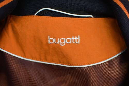 Bugatti Men's Full Zip Blouson Kunde Jacket Regular Size 50 Brown Authentic - Picture 4 of 7