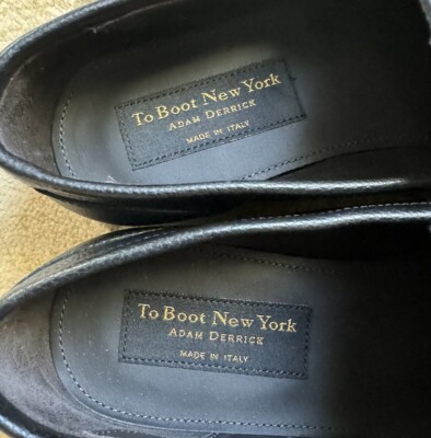 TO BOOT NEW YORK  Deville Black Pebbled Penny Loafers Leather Men\'s 10 Preppy TO BOOT NEW YORK “DEVILLE” Black Pebbled Penny Loafers Size  main image 4