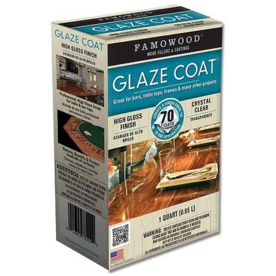4-Pack 1qt. High Gloss Clear Glaze Coaingt Epoxy Kit Table Craft For Indoor
