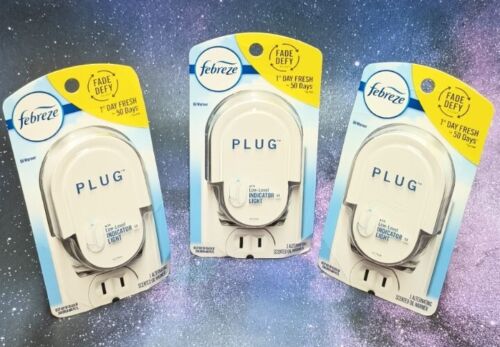 Febreze Plug In Lot of 3 Air Freshener Fade Defy Plugs Scented Oil Warmer - Picture 1 of 9