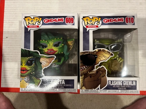 Funko Pop! GREMLINS, Greta & Flashing, Movies, 609 610, Horror, W/ Protectors!